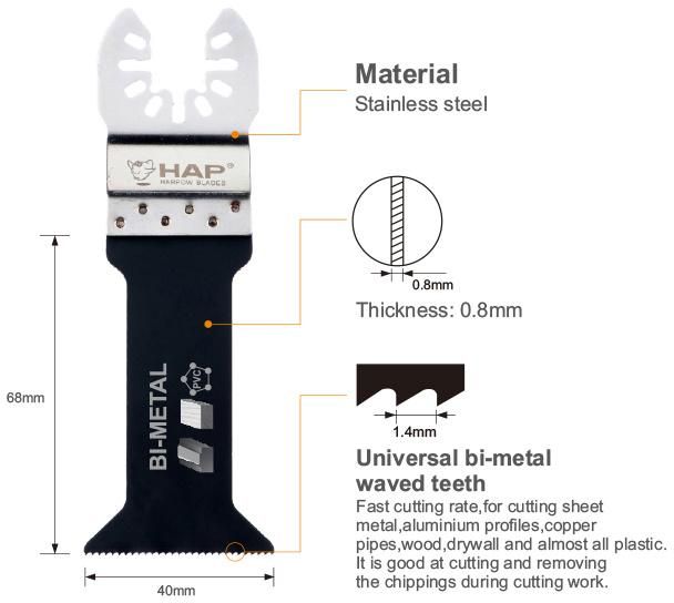 Harpow Quick Metal Cutting Hard Wood Cutting Bi-Metal Saw Blade