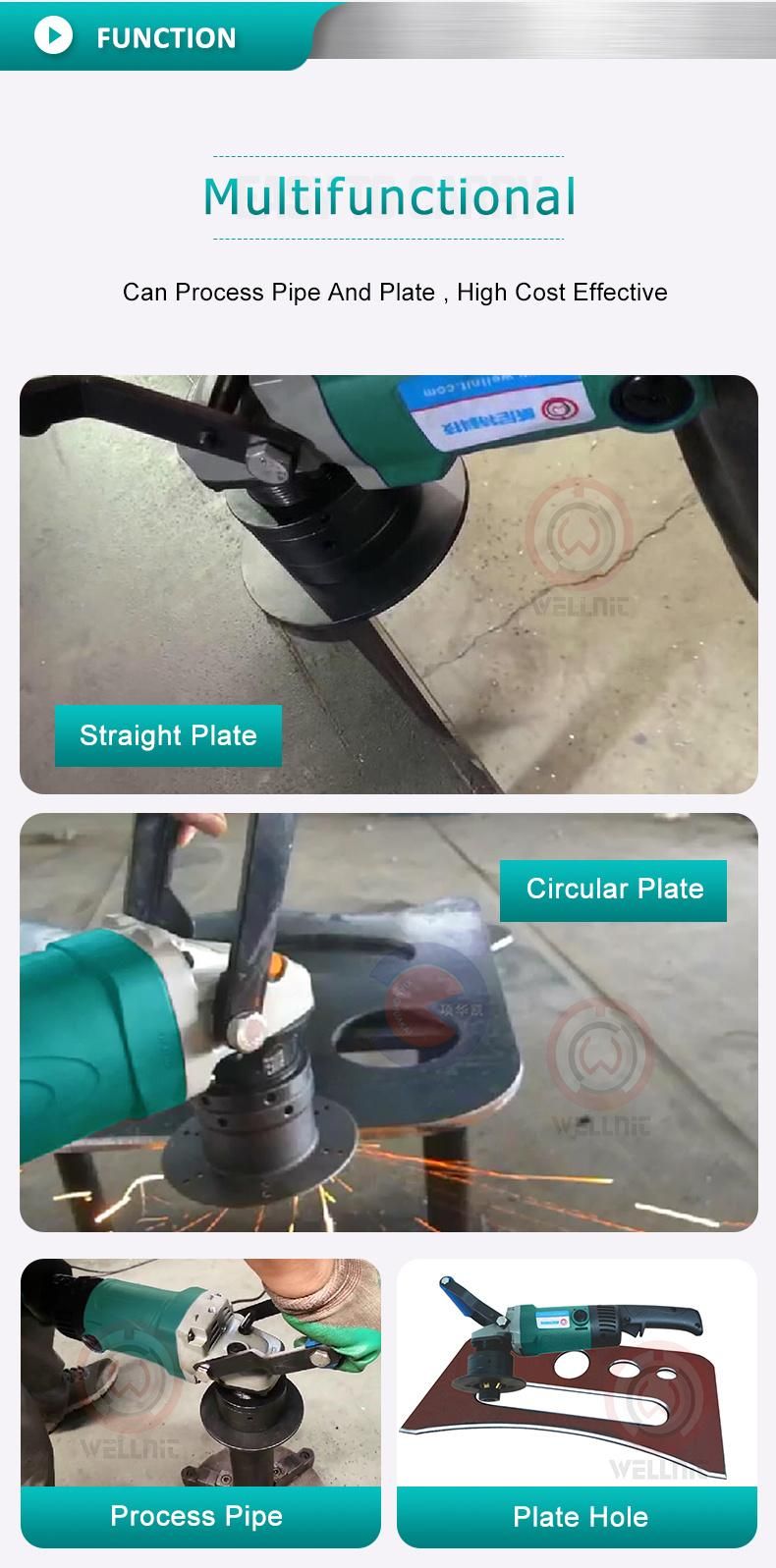 Multifunctional Portable Manual Plate Hole Deburring Process Pipe or Plate Beveling Machine
