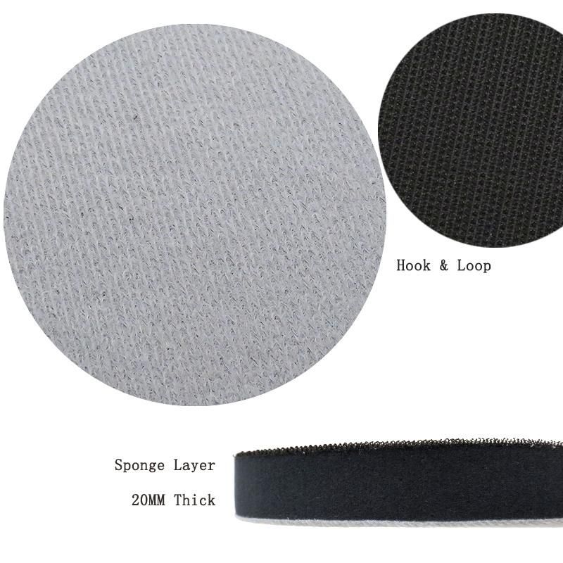 6 Inch 150mm Sponge Soft Interface Pad Sander Buffer Pad Hook and Loop Power Tool Parts, 20mm Thick
