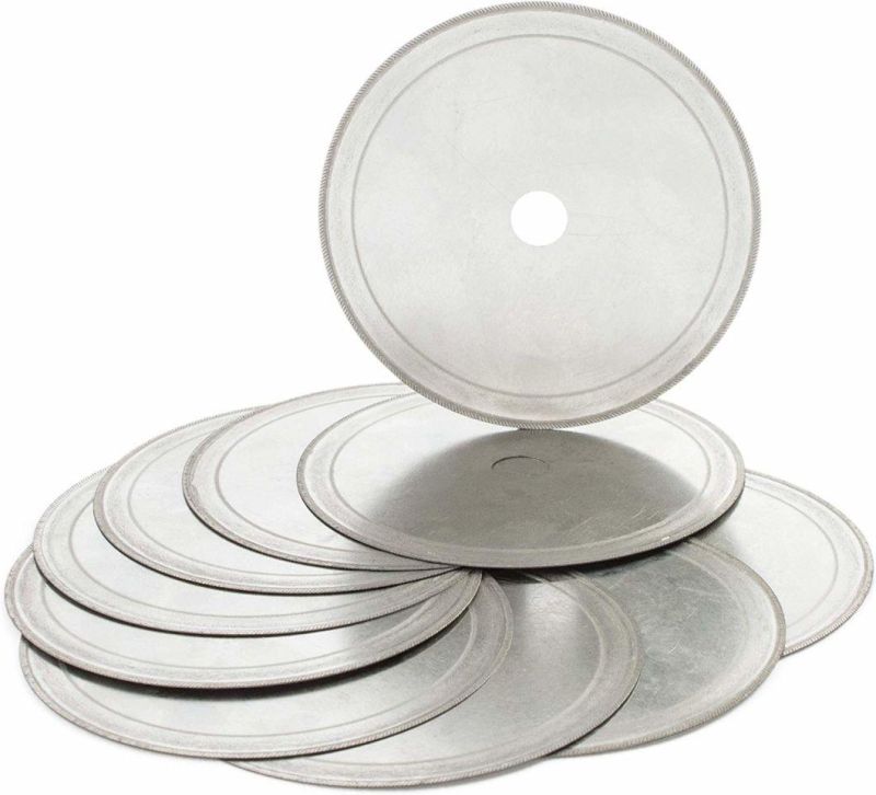 Thin Edge Wet Diamond Blade Disc Lapidary Saw Tools Arbor Hole 1/2′′ Rim 0.25mm