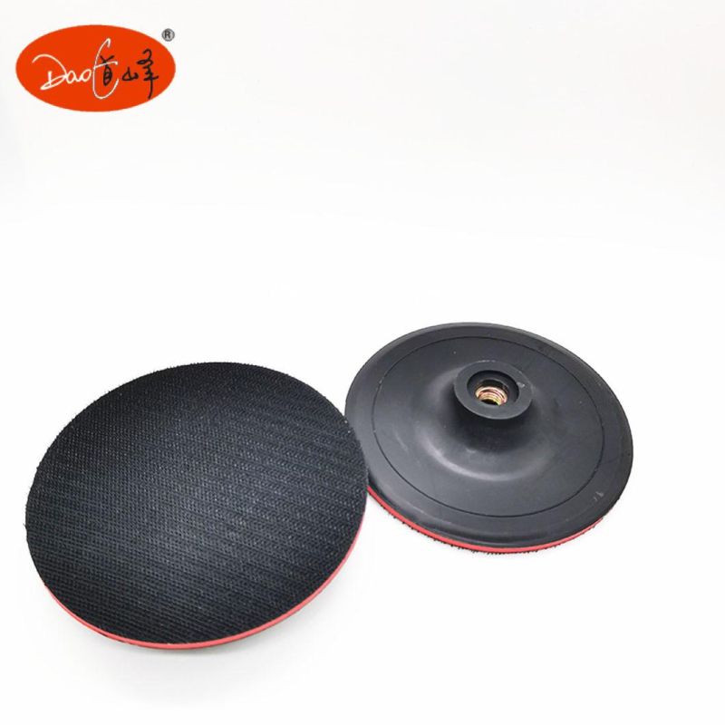 Daofeng 5inch 125mm Sanding Disc Backing Pad Black&Red