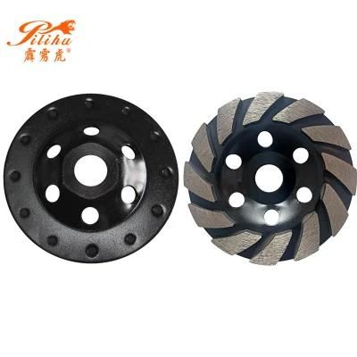4.5 Inch Continuous Turbo Diamond Segmented Concrete Grinding Cup Wheel