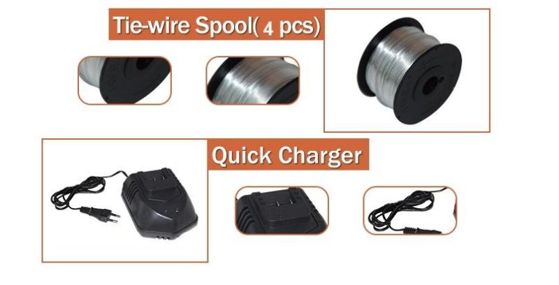 Automatic Rebar Tying Machine with 2 Sets Li-ion Battery