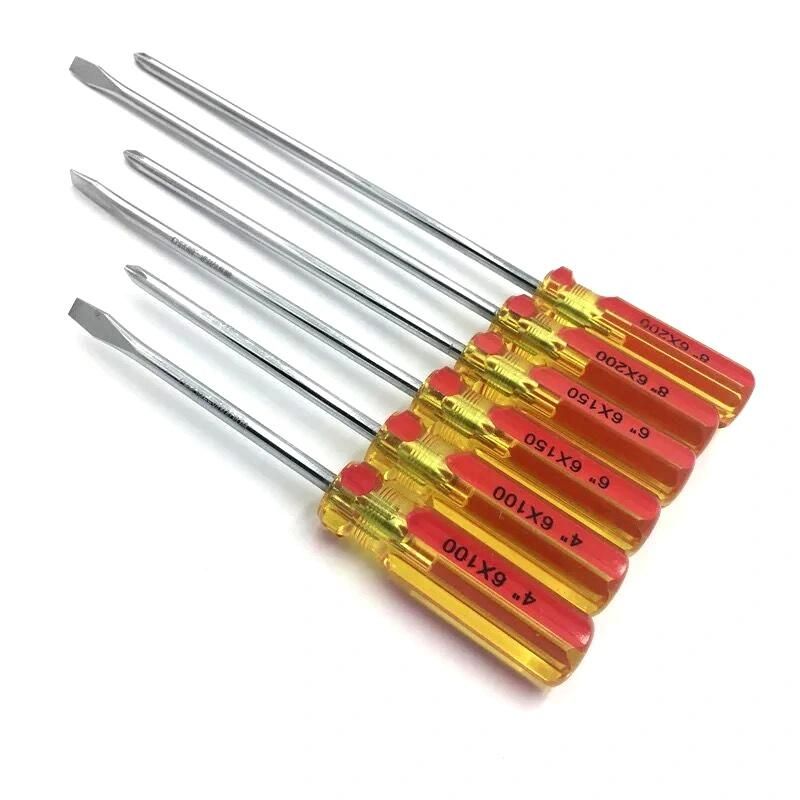 Good Quality Transparent Plastic Handle Cross Head Screwdriver