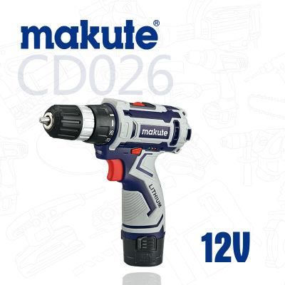 Makute 12V Lithium Battery Power Brushless Handy Mini Cordless Drill