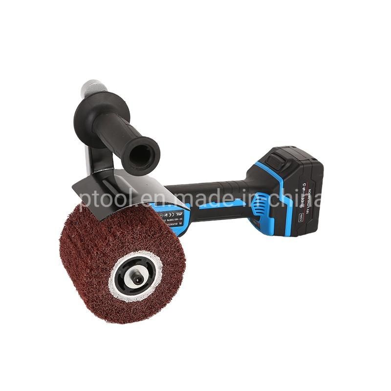 Lithium Charging Wireless Cordless Metal Stainless Steel Surface Finishing Polishing Machine Polisher Sander Grinder Tool for Flat, Curved and Pipe