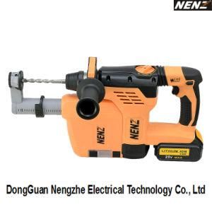 Nenz Nz80-01 Rechargeable Cordless Rotary Hammer with Dust Collection for Construction