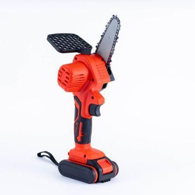 4 Inch Mini Cordless Portable Wood Chainsaw with Rechargeable Battery for for Trimming Tree and Branch