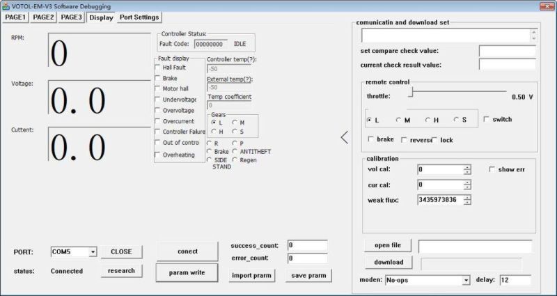 Motor Controller Foc Scooter Parameters Can Be Adjusted