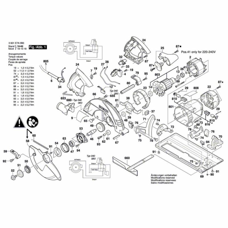 AC220V-240V Armature Rotor Anchor Replacement for Bosch Circular Hand Saw