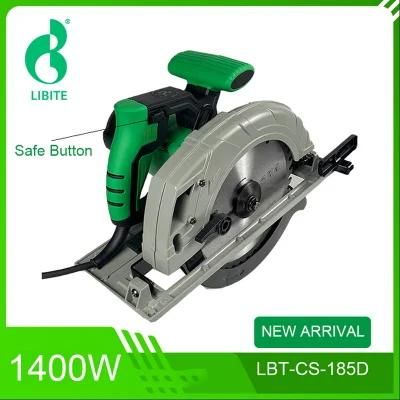 Heavy Duty High Quality 185mm/190mm/7in 1400W Electric Circular Saw