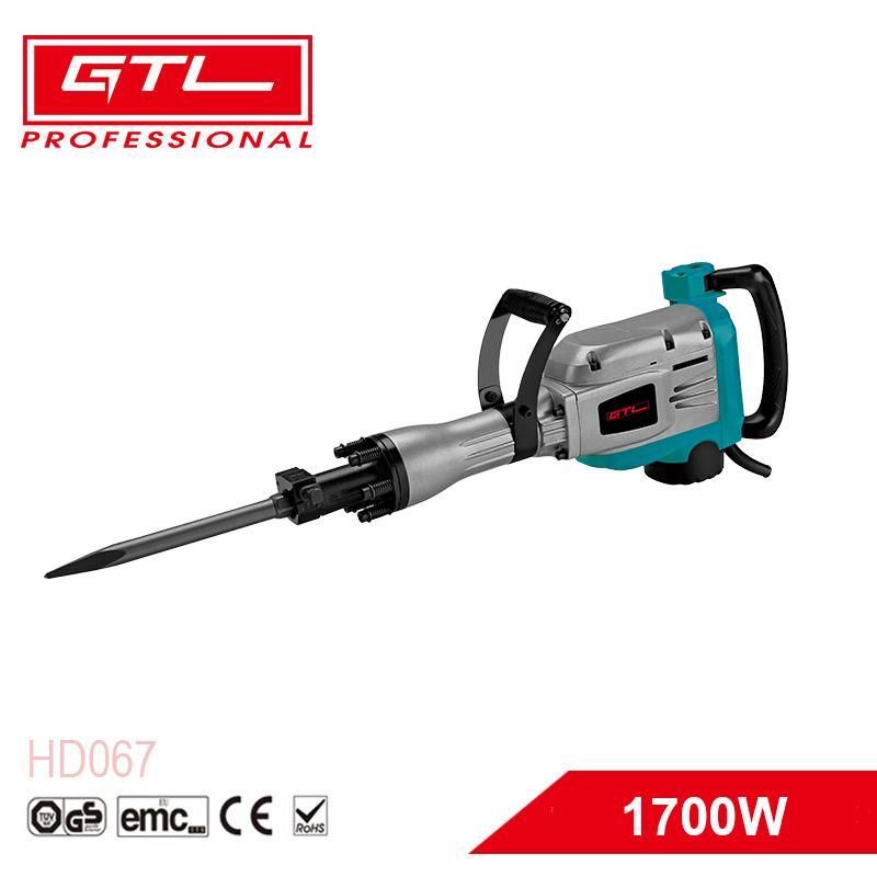 1700W Concrete Breaker 1900bpm Electric Demolition Jack Hammer