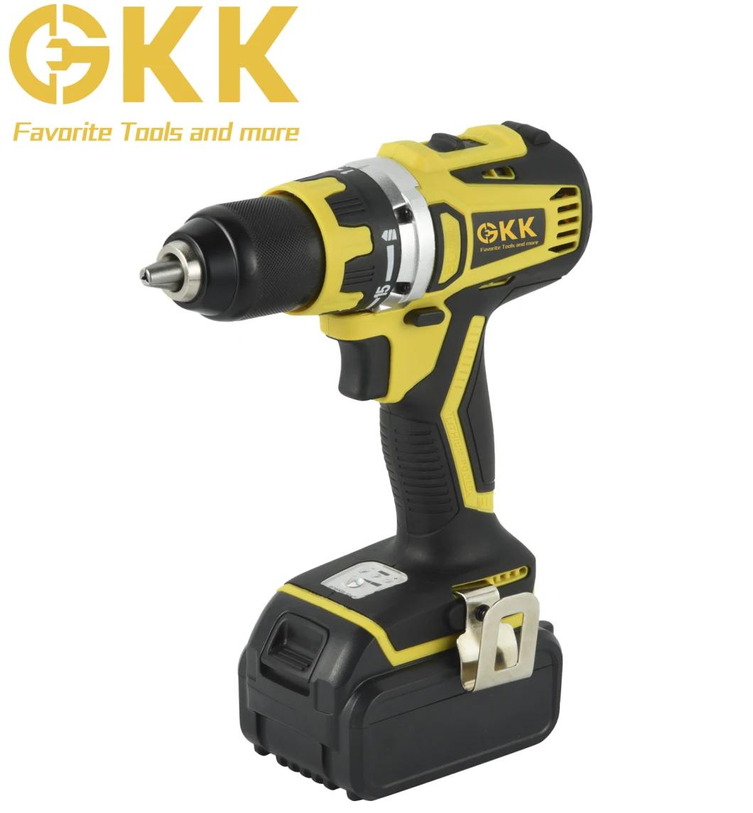 China Factory High-Quality 20V Lithium Brushless Cordless Drill Electric Tool Power Tool (2.0/4.0/6.0ah)