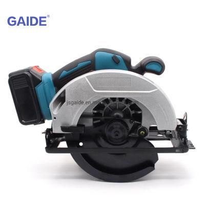 Gaide Factory Price Wholesale Cutting Machine 18V 4ah Cordless Brushless Circular Saw
