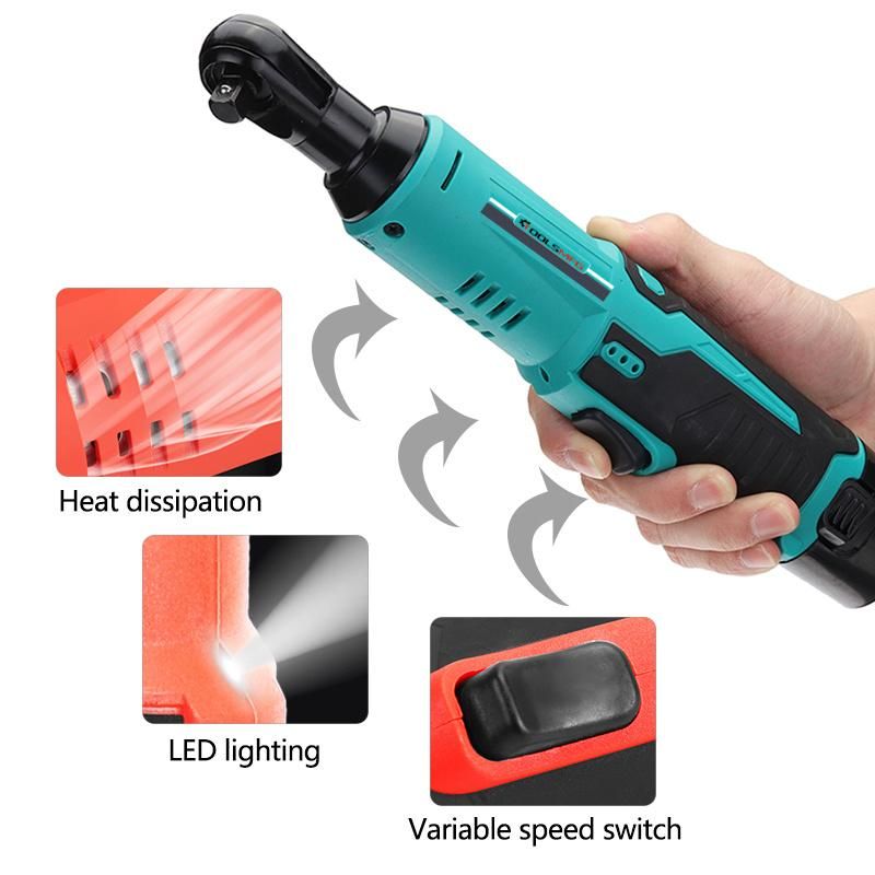 12V Cordless Electric Ratchet Wrench Kit