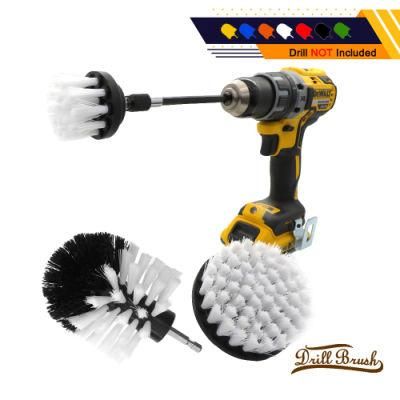 Electric Drill Brush White 4-Piece Set 2 Inch 3.5 Inch 4 Inch Electric Cleaning Brush