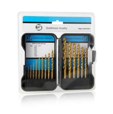 15PCS Drill Bit Set in Plastic Box