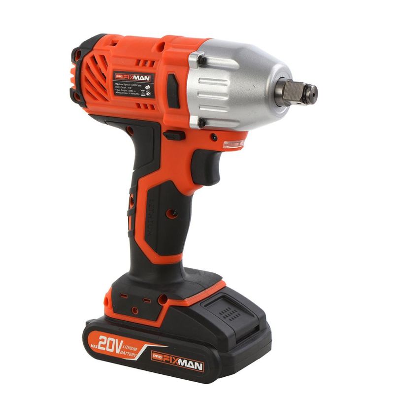 18V 300n. M Cordless Impact Wrench Power Tool Electric Tool Wrench