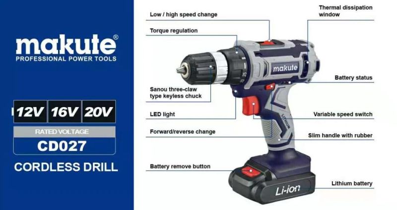 12V 18V Screwdriver Impact Tool Set Lithium Battery Power Handy Cordless Drill
