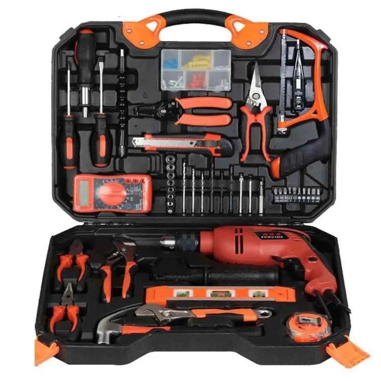 112PC 12V Lithium Cordless Rechargeable Drill Home Repair DIY Household Power Tool Set