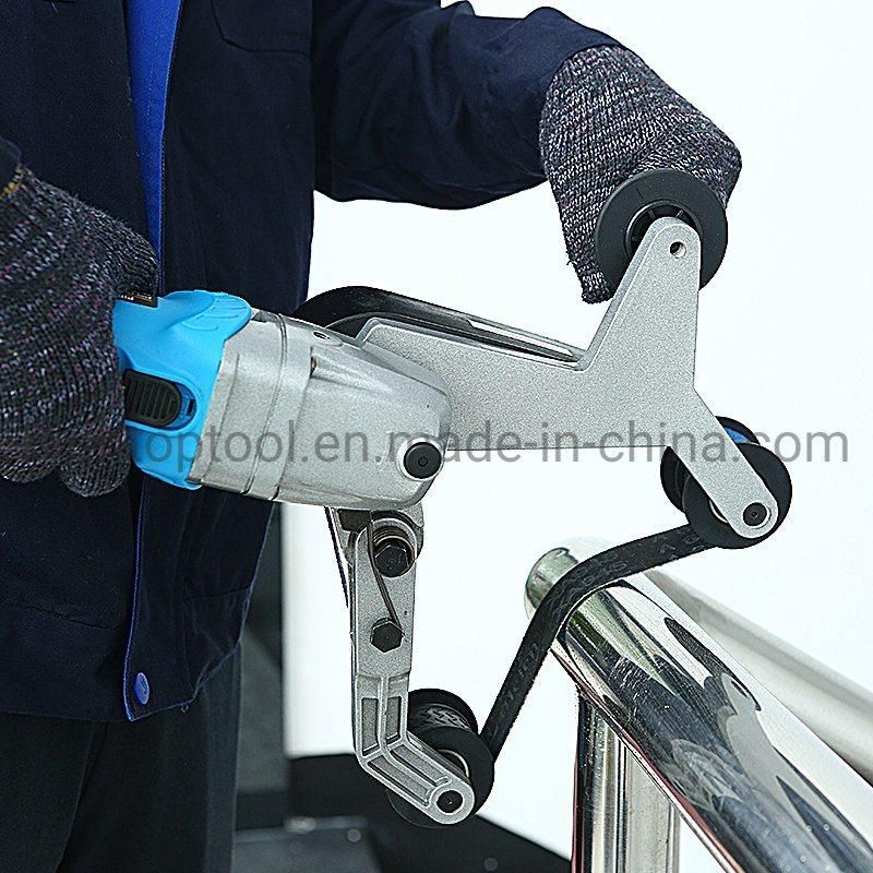 Long Arm Metal Stainless Steel Pipe Tube Surface Finishing Belt Sander Polisher