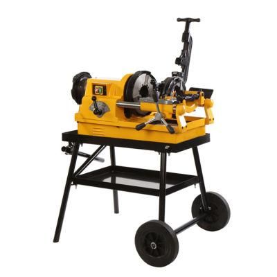 Hongli Pipe Threading Machine with Pushable Frame Electric Pipe Threader Machine Portable Manual Pipe Threader (SQ80D1)