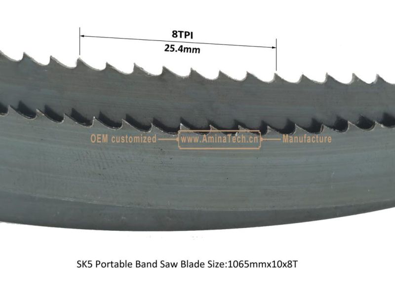 SK5 Portable Bandsaw Blade Size:1065mmx10x8T