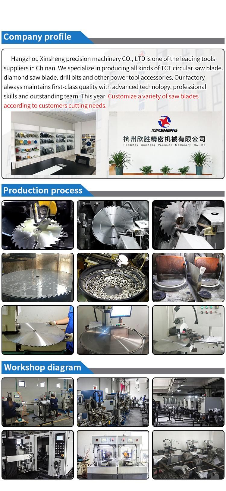 Manufacturer Multi Ripping Tungsten Carbide Tip Tct Circular Saw Blade for Wood Ripping Cutting
