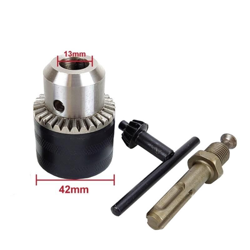 2-13mm Precise Keyless Drill Chuck Converter 1/2"-20unf Thread Quick Change Adapter SDS-Plus Shank 1/4" Hex
