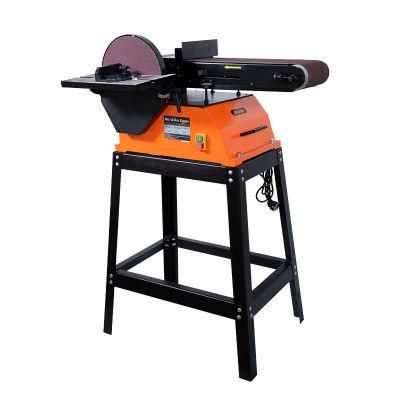 Good Quality 110V 1HP Quick Belt Tracking 9 Inch Disc Bench Belt Sander with Stand