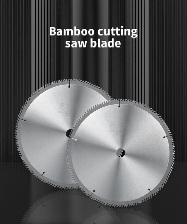 High Cutting Efficiency 450mm Tungsten Carbide Saw Tips Thin Kerf Saw Blade for Bamboo Cutting
