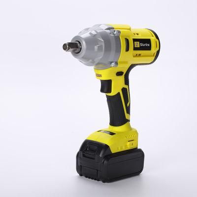 China Factory Power Tools 20V Lithium Brushless Impact Wrench Electric Tool Power Tool (4A/6A)