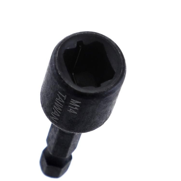 Machine Tap Sleeve Chuck Wrench 1/4 Hexagonal Handle Inner Tooth Back Thread Tapping Sleeve Alloy Steel Wind Batch Sleeve