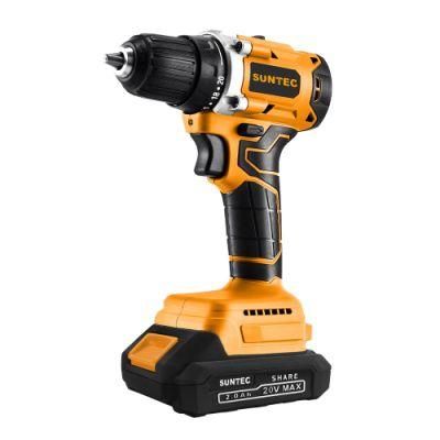 Suntec High Quality 20V Cordless Drill Compact Lightweight Power Drill with LED Light