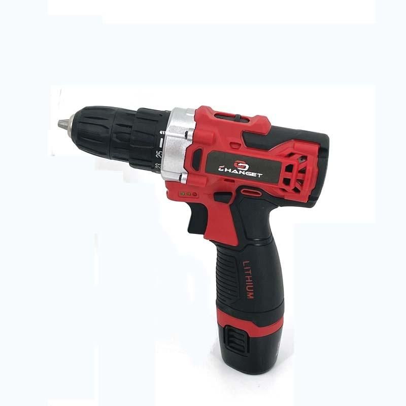 Cg-2003red Impact Double Speed 12V 16.8V 21V Li-on Lithium Battery Professional Manufacturer Hand Rechargeable Forward and Reverse Impact Cordless Drill