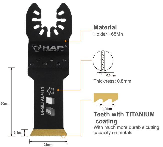 Harpow Bi-Metal Oscillating Saw Blades for Multitools