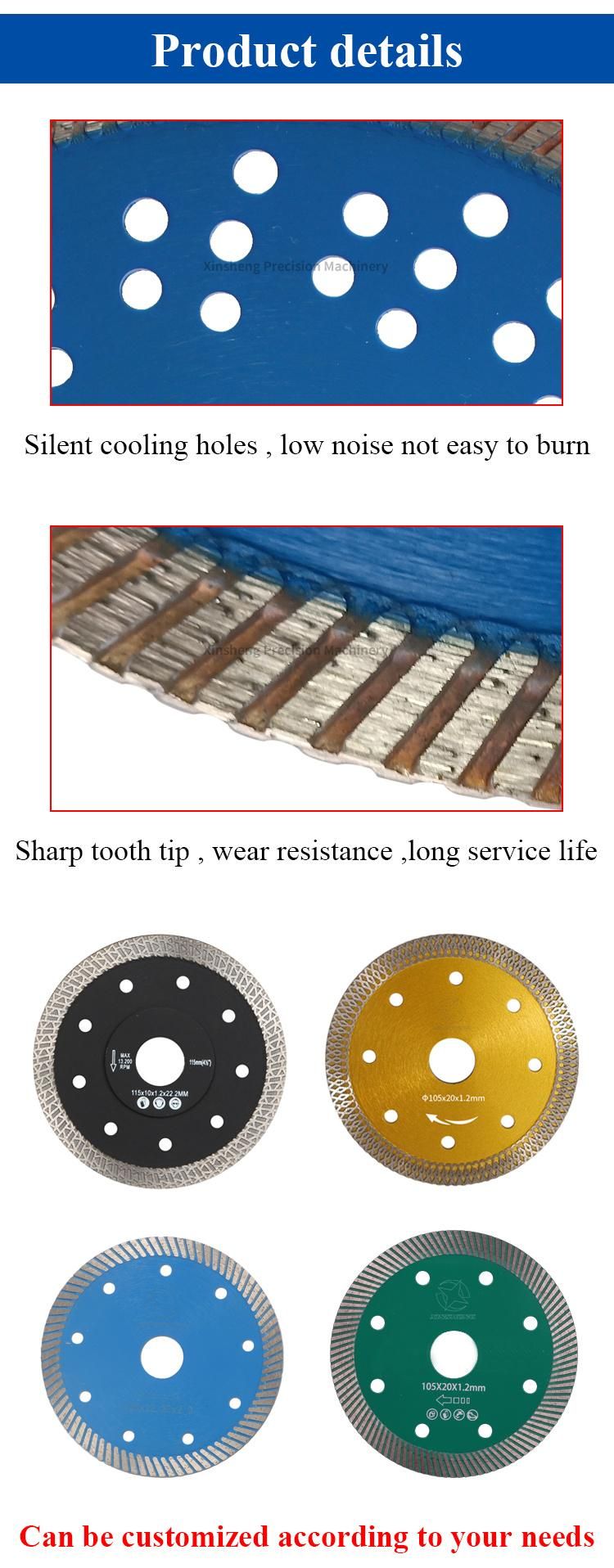180mm 7" Diamond Tile Saw Blade Super Thin Diamond Porcelain Blade for Cutting Porcelain Tile Ceramic Dekton Stone
