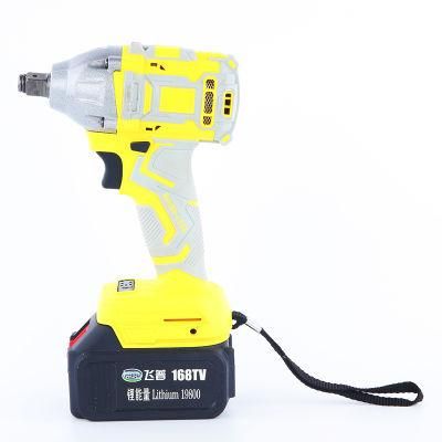21V 4ah Two Battery Car Maintenance Lithium Powerful Cordless Brushless Impact Wrench
