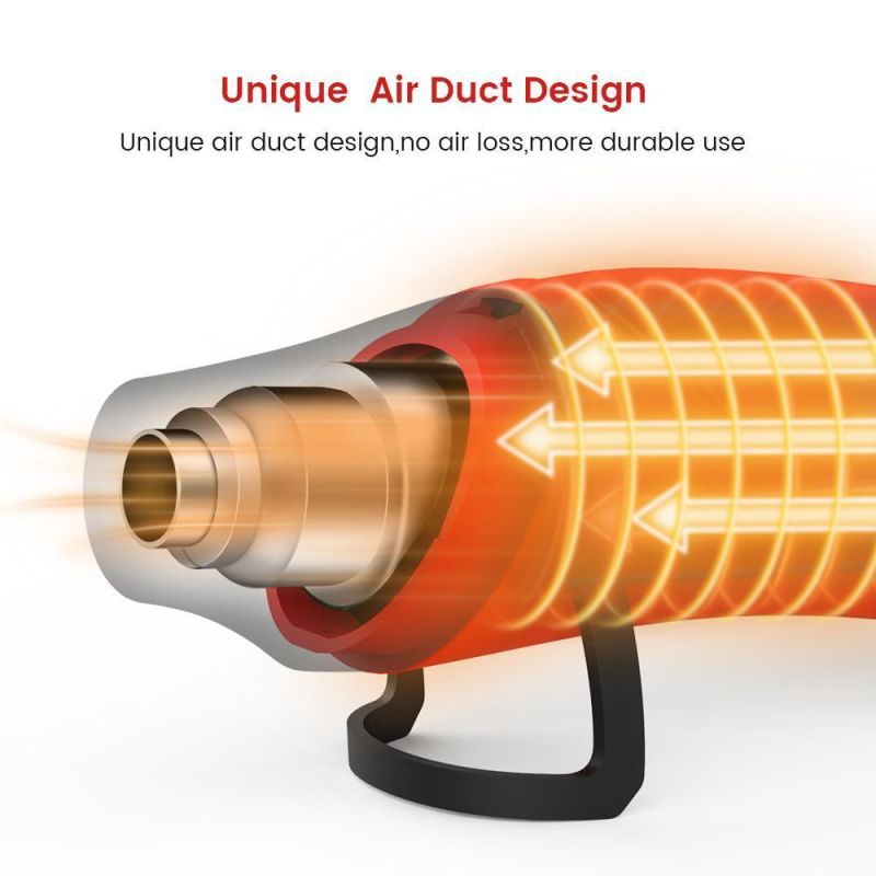 Dual-Temperature 300W Mini Heat Gun with High and Low Settings