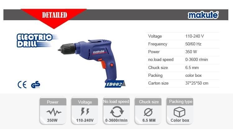 550W 10mm Automatic Chuck Electric Hammer Drill (ED002)
