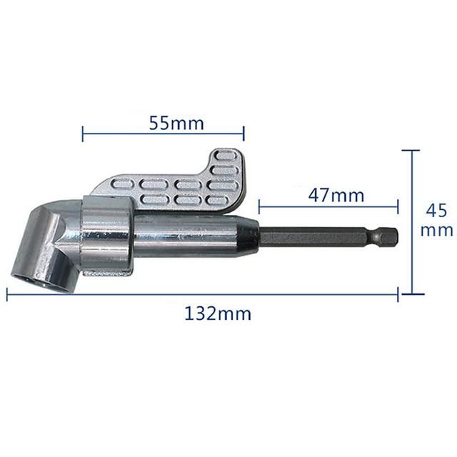105 Degree Angle Screwdriver Set Socket Holder Adapter Adjustable Bits Drill Bit Angle Screw Driver Tool 1/4inch Hex Bit Socket