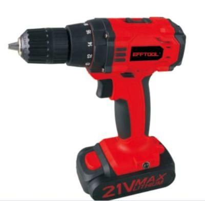 Efftool Lh-Qm18A 21V High Quality Two Speed 30torque Impact Cordless Drill