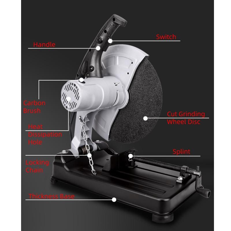 Toolsmfg 350mm 14" Inch Electric Steel Cutter Circular Saw