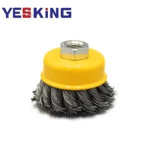 Stainless Steel Wire Brushes Nylon Wire Industrial Polishing Crimped Weeding Cleaning Brush