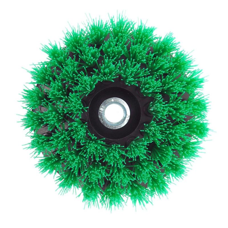 4 Inch Hollow Rodless M14-2 Electric Cleaning Brush Green Disc Brush Cleaning Brush