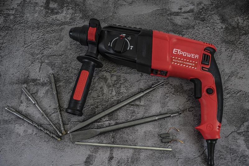 Etpower Rotomartillo Tools 2-26mm SDS Plus Rotary Hammer Electric Power Drill for Concrete