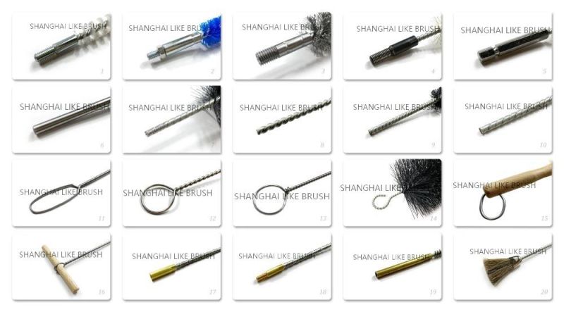 6mm Stainless Steel Handle Abrasive Polishing End Brushes