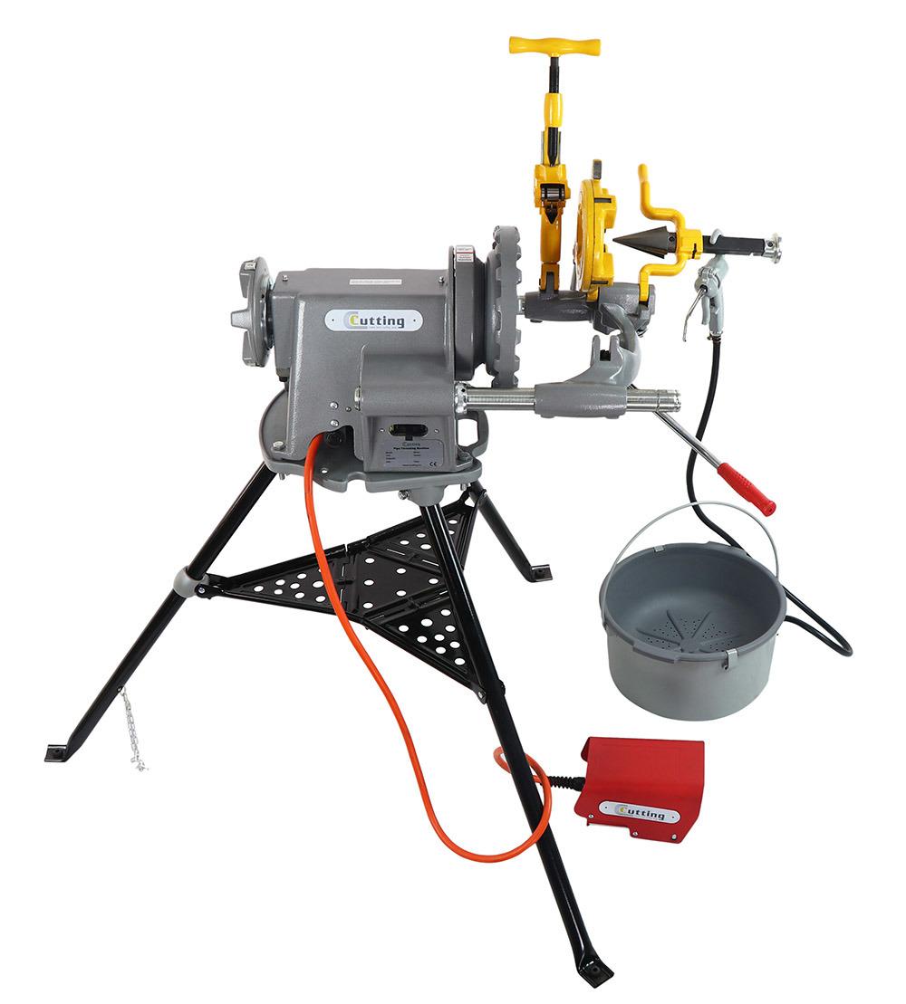 Hongli Automatic Pipe Threading Machine 2 Heads 1/2" -2" Power Drive (SQ50D)