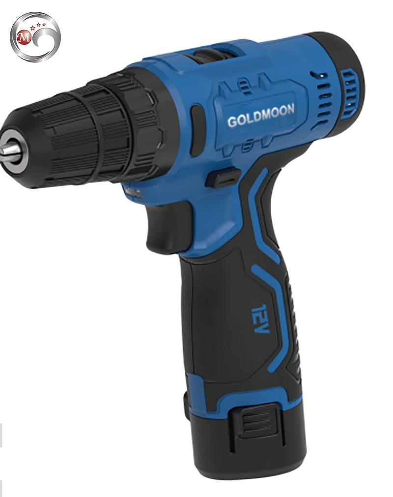 Goldmoon 10mm 12V Professional Portable Mini Li-Lion Brushed Battery Power Craft Cordless Nail Drill