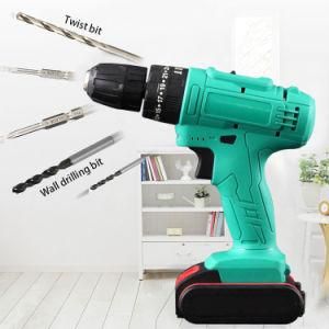 Family Essential Professional Home Repair Hardware Toolbox Lithium Battery Hand Electric Drill